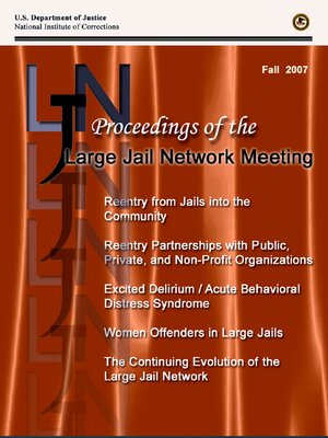 cover image of Large Jail Network Meeting, September 24-26, 2007, Aurora, Colorado